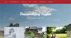 Desktop Screenshot of ferienwohnung-rappen.de
